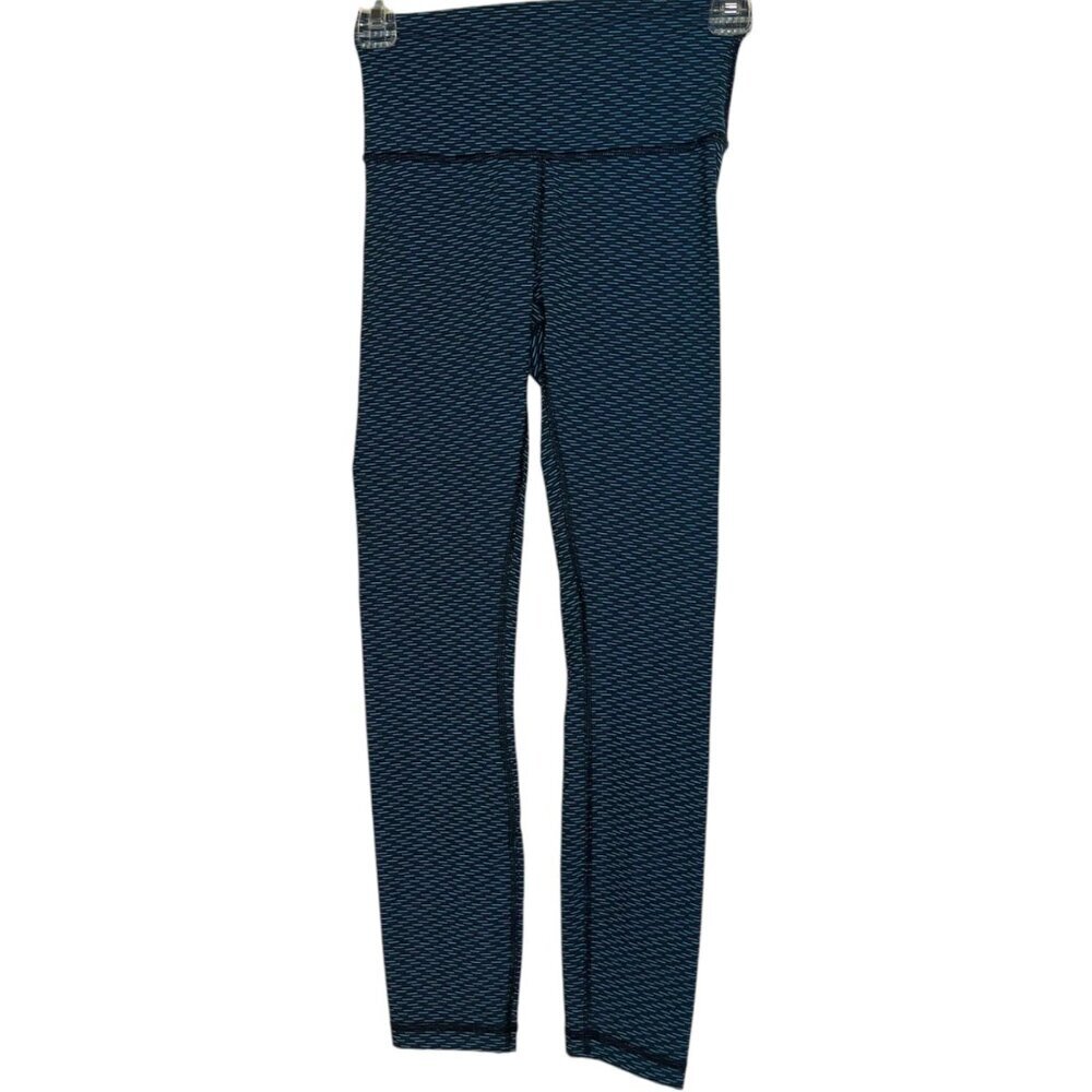 Lululemon Women's 4 High Times Pant Luxtreme Score Jacquard Black Indian Ocean